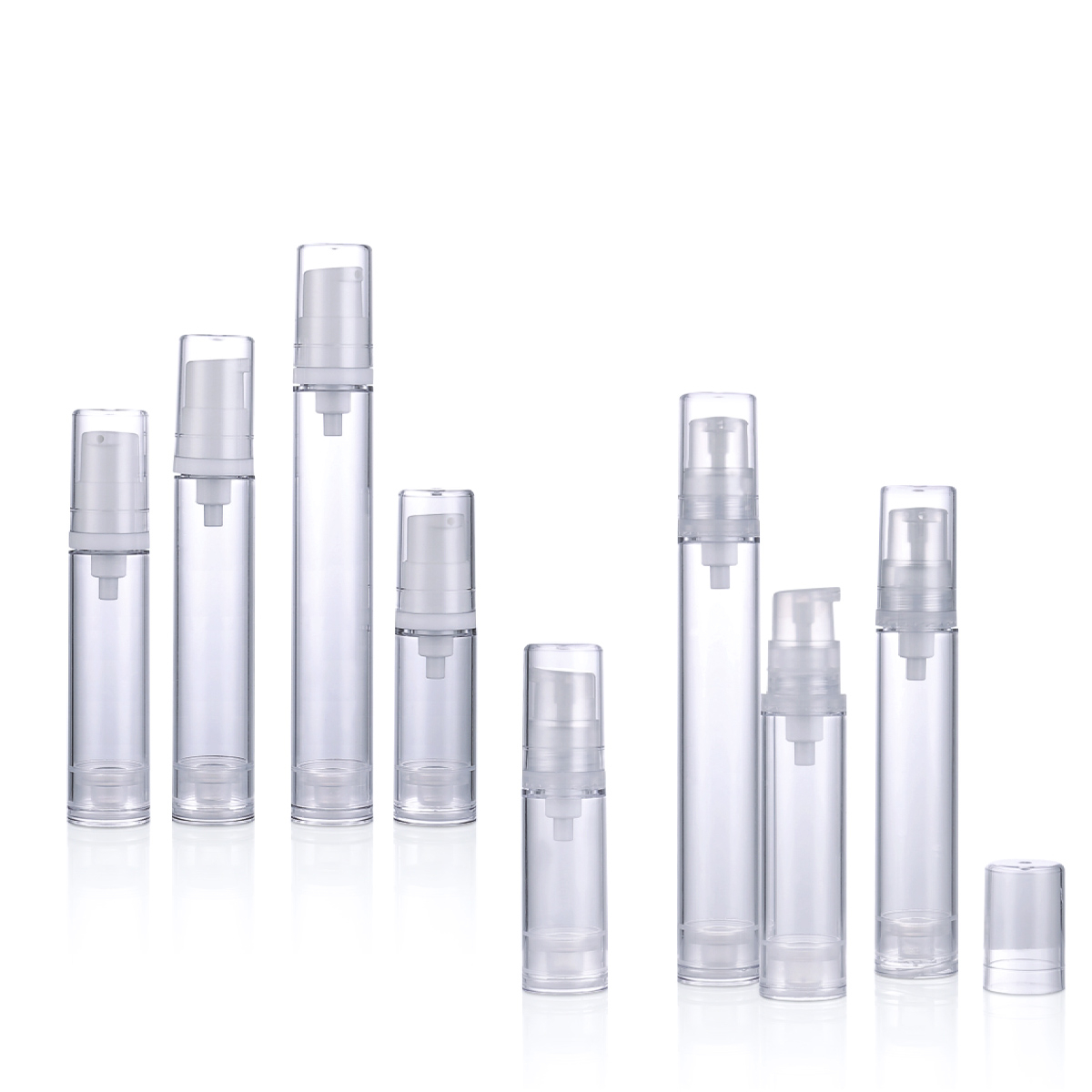 5ml 10ml 12ml 15ml xi lanh PP trong suốt Bơm không khí Chai Lotion Chai Bình xịt Mist Mist bình không Bình L12