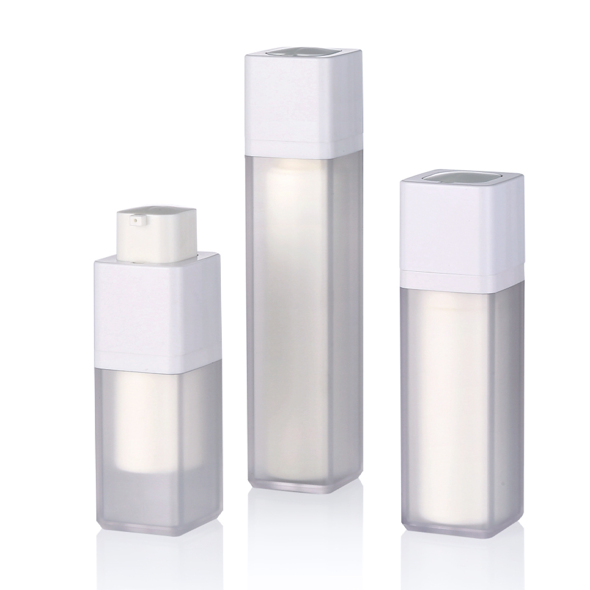 15ml 30ml 50ml chân không mờ bên trong Bơm không khí quay Bơm không khí Double Wall Square Cosmetic Eye Eye Lotion Booples L21