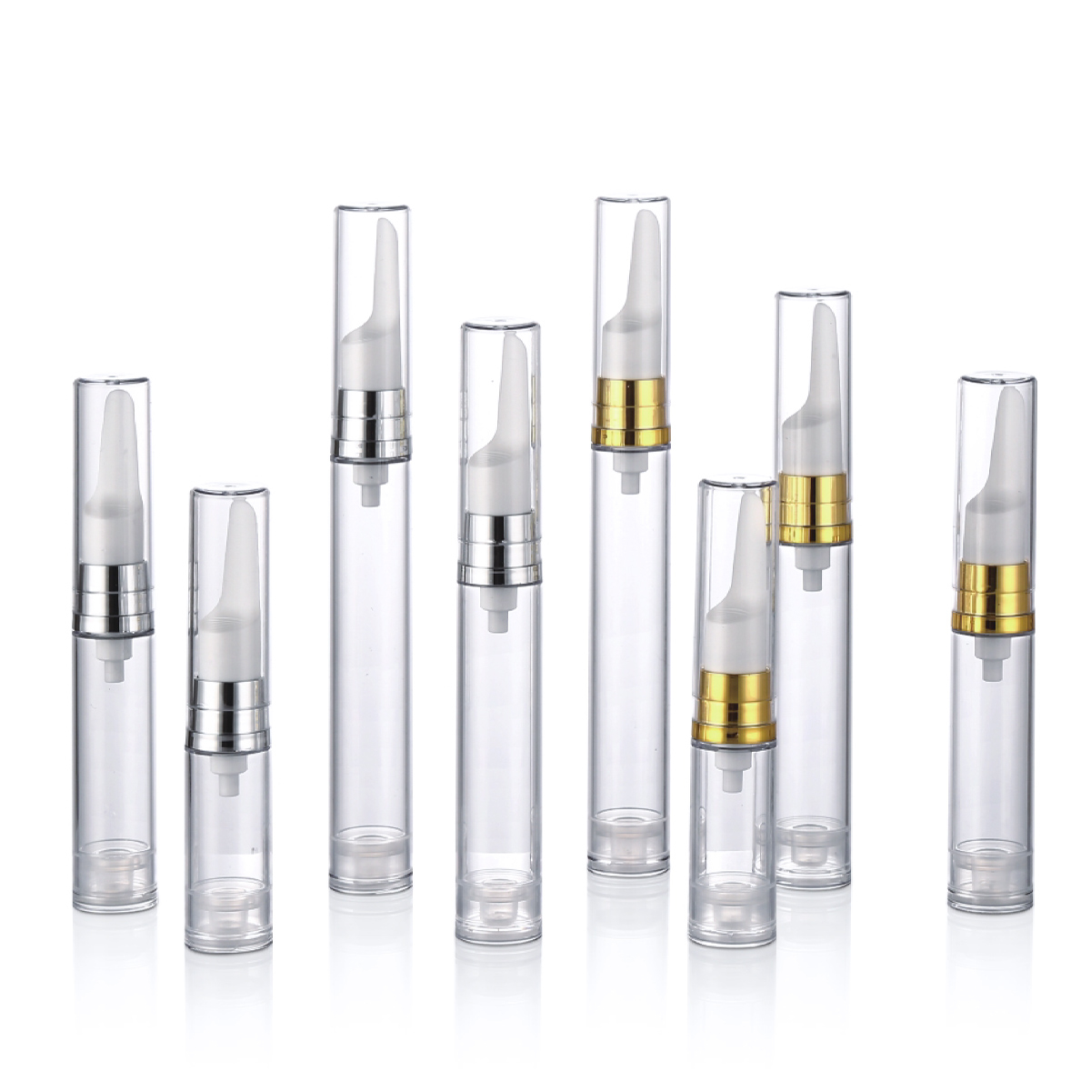 5ml 10ml 12ml 15ml trống mỹ phẩm rỗng bao bì Eye Cream Pump Bơm không khí Chai Y01
