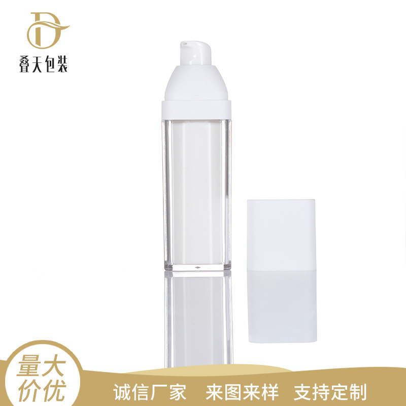 Chai kem kem dưỡng da trắng vuông màu trắng 15/50ml