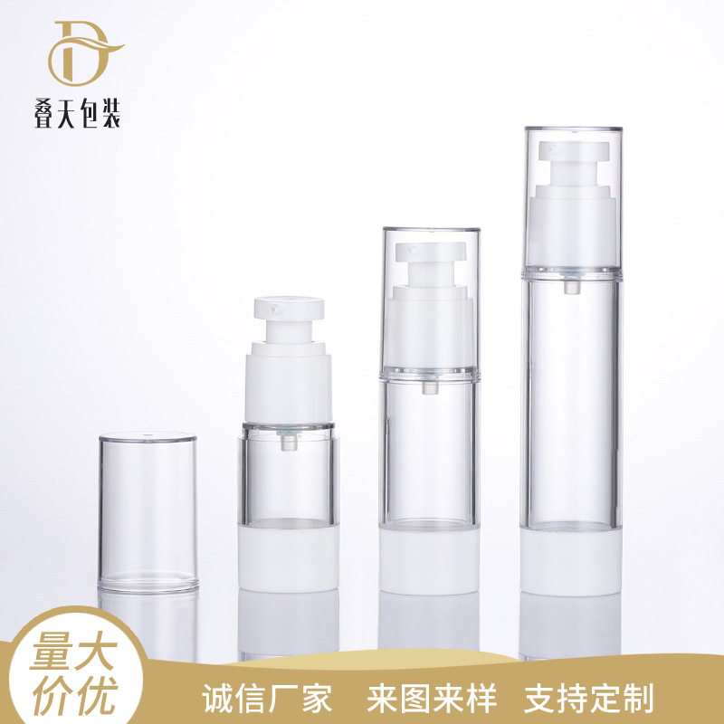15ml 30ml 50ml chất lỏng ép bình kem chai mắt bằng nhựa trong suốt chai Lotion trong suốt